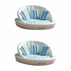 Solstice AquaSofa 3-Person Inflatable Pool Rafts Plus Pump (2-Pack) by Swimline