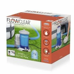 0 sq. ft. Flowclear Transparent Filter Above Ground Pool Pump 2500 GPH by Bestway -Pool Supplies Sales Store bestway cartridge pool filters 58671e bw 76 1000