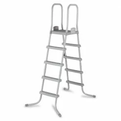 52 in. Steel Ladder for Above Ground Swimming Pool No-Slip Steps by Bestway