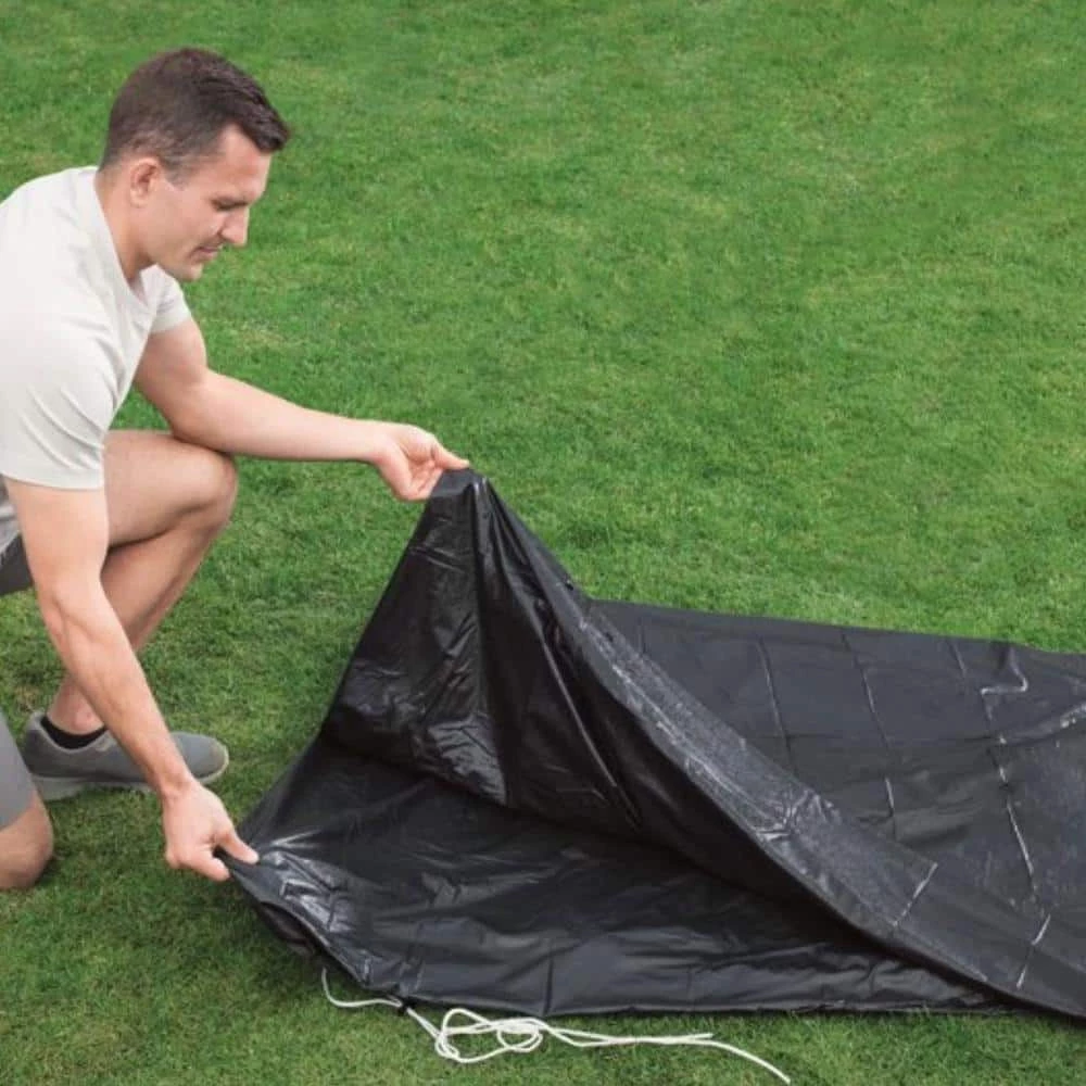 16 ft. Round PVC Pool Cover for Above Ground Pro Frame Pools by Bestway 7 16 ft. Round PVC Pool Cover for Above Ground Pro Frame Pools by Bestway - Image 5