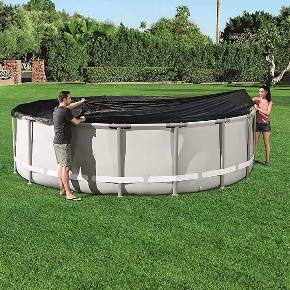 16 ft. Round PVC Pool Cover for Above Ground Pro Frame Pools by Bestway 8 16 ft. Round PVC Pool Cover for Above Ground Pro Frame Pools by Bestway - Image 6