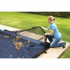 20 ft. x 40 ft. Rectangular In Ground Pool Leaf Net Cover by Blue Wave -Pool Supplies Sales Store black blue wave pool leaf nets bwc564 66 1000