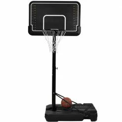 Black Portable 6.6-10ft Height Adjustment Basketball Hoop & Goal with Vertical Jump Measurement for Youth and Adults by Afoxsos -Pool Supplies Sales Store black pool toys hdmx710 44 1000