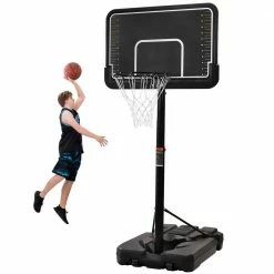Black Portable 6.6-10ft Height Adjustment Basketball Hoop & Goal with Vertical Jump Measurement for Youth and Adults by Afoxsos -Pool Supplies Sales Store black pool toys hdmx710 4f 1000