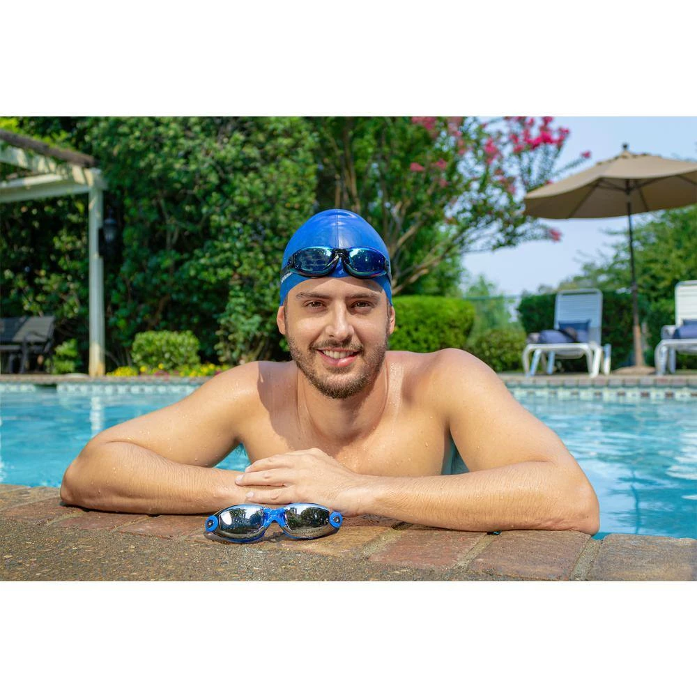 Black Reflector Mirror Sport Swim Goggles by Poolmaster 9 Black Reflector Mirror Sport Swim Goggles by Poolmaster - Image 7