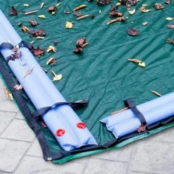 Premium 16 ft. x 32 ft. Rectangular In Ground Pool Leaf Net by Robelle -Pool Supplies Sales Store black robelle pool leaf nets 451632r 4f 1000