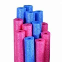 Blue and Pink Swimming Pool Water Noodles (12-Pack) by Robelle