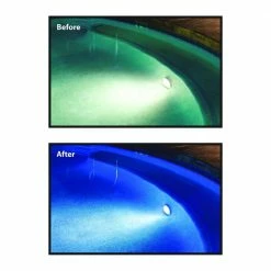 22-Watt Pure White 120-Volt LED Pool Light Bulb by Aqua Brite 9 22-Watt Pure White 120-Volt LED Pool Light Bulb by Aqua Brite -Pool Supplies Sales Store blue anodized aluminum light base with white lens diffuser aqua brite pool lights abpw120 1f 1000