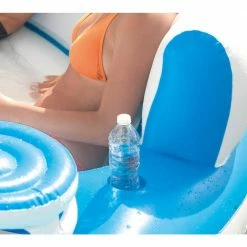 Inflatable Vinyl Splash N Chill Island Raft Lounger and Wet Set Repair 6 Patch Kit, Blue by Intex -Pool Supplies Sales Store blue intex pool floats 56299ep 59631ep 44 1000