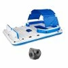 120-Volt PVC Quick Fill Cordless Inflatable Air Pump and Bestway Floating Island, Blue by Intex 2 120-Volt PVC Quick Fill Cordless Inflatable Air Pump and Bestway Floating Island, Blue by Intex -Pool Supplies Sales Store blue intex pool floats 66641e 43105e bw 64 1000