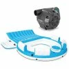 Blue 120-Volt AC Electric Pump and Inflatable Vinyl Splash N Chill Island Pool by Intex -Pool Supplies Sales Store blue intex pool floats 66643e 56299ep 64 1000