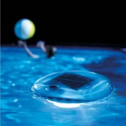 Solar Powered LED Floating Pool Night Light, Auto On Color Changing by Intex -Pool Supplies Sales Store blue intex pool lights 28695e 44 1000