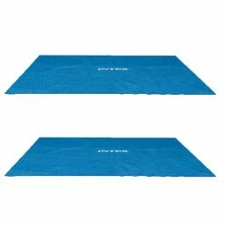 9 ft. x 18 ft. Rectangular Solar Frame Set Swimming Pool Cover (2-Pack) by Intex