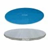 18 ft. Round Vinyl Solar Cover Plus 18 ft. UV Resistant Pool Debris Cover by Intex 2 18 ft. Round Vinyl Solar Cover Plus 18 ft. UV Resistant Pool Debris Cover by Intex -Pool Supplies Sales Store blue intex solar pool covers 29025e 28041e 64 1000