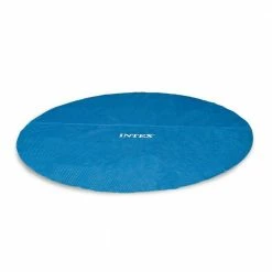 18 ft. Round Vinyl Solar Cover Plus 18 ft. UV Resistant Pool Debris Cover by Intex -Pool Supplies Sales Store blue intex solar pool covers 29025e 28041e c3 1000