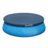 9.3 Foot Easy Set Above Ground Swimming Pool Debris Vinyl Round Cover by Intex -Pool Supplies Sales Store blue intex winter pool covers 28021e 64 1000