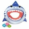 8.5 in. D Blue Vinyl Inflatable Shark Mouth Fish Toss Swimming Pool Game by Northlight 1 8.5 in. D Blue Vinyl Inflatable Shark Mouth Fish Toss Swimming Pool Game by Northlight -Pool Supplies Sales Store blue northlight pool toys 34808671 64 1000
