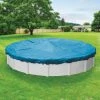Econo Mesh 30 ft. Round Blue Mesh Above Ground Winter Pool Cover by Pool Mate -Pool Supplies Sales Store blue pool mate winter pool covers 5430 64 1000
