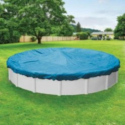 Econo Mesh 30 ft. Round Blue Mesh Above Ground Winter Pool Cover by Pool Mate