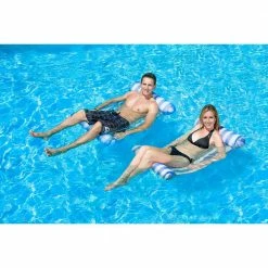 Blue Water Hammock Swimming Pool Float Lounge by Poolmaster -Pool Supplies Sales Store blue poolmaster pool floats 07431 4f 1000