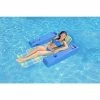 Caribbean Plaid PVC Swimming Pool Float Lounge by Poolmaster -Pool Supplies Sales Store blue poolmaster pool floats 70733 64 1000