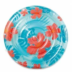 65 in. Red and Blue Hibiscus Island Float by Summer Waves