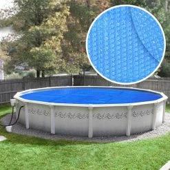 Heavy-Duty 28 ft. Round Blue Solar Cover Pool Blanket by Robelle