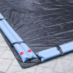 Economy 20 ft. x 40 ft. Rectangular Blue Solid In-Ground Winter Pool Cover by Robelle -Pool Supplies Sales Store blue robelle winter pool covers 362040r 4f 1000