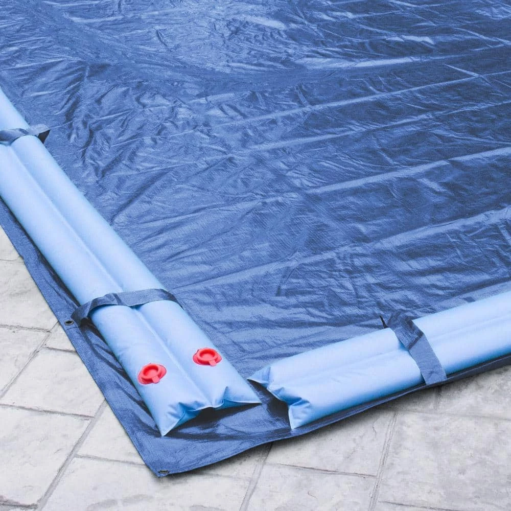 Olympus 30 ft. x 50 ft. Rectangular Blue Solid In-Ground Winter Pool Cover by Robelle 5 Olympus 30 ft. x 50 ft. Rectangular Blue Solid In-Ground Winter Pool Cover by Robelle - Image 3