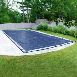 Pro-Select 20 ft. x 45 ft. Rectangular Blue Solid In-Ground Winter Pool Cover by Robelle