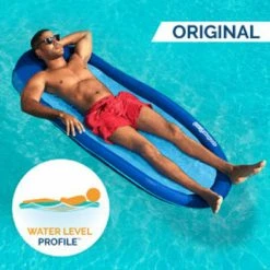 Blue Hyper-Flate Floating Pool Lounge by Spring Float 12 Blue Hyper-Flate Floating Pool Lounge by Spring Float -Pool Supplies Sales Store blue spring float pool floats 6061818 44 1000