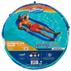 Blue Hyper-Flate Floating Pool Lounge by Spring Float 13 Blue Hyper-Flate Floating Pool Lounge by Spring Float -Pool Supplies Sales Store blue spring float pool floats 6061818 fa 1000