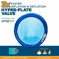 Spring Float Blue Papasan Floating Pool Seat with Hyper-Flate Valve by SwimWays -Pool Supplies Sales Store blue swimways pool floats 6061817 1f 1000