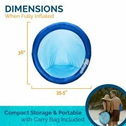 Spring Float Blue Papasan Floating Pool Seat with Hyper-Flate Valve by SwimWays -Pool Supplies Sales Store blue swimways pool floats 6061817 4f 1000