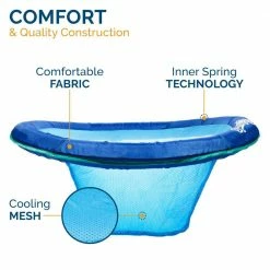 Spring Float Blue Papasan Floating Pool Seat with Hyper-Flate Valve by SwimWays -Pool Supplies Sales Store blue swimways pool floats 6061817 c3 1000