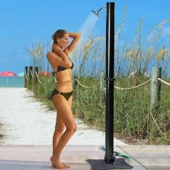 Poolside Solar Shower with Base by Blue Wave -Pool Supplies Sales Store blue wave outdoor showers nu1625 31 1000