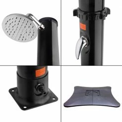 Poolside Solar Shower with Base by Blue Wave -Pool Supplies Sales Store blue wave outdoor showers nu1625 76 1000