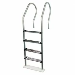Premium Stainless Steel Reverse Bend In-Pool Ladder for Above Ground Pools by Blue Wave