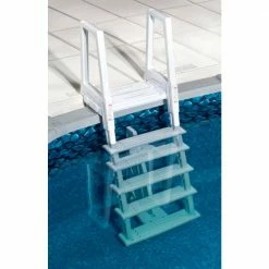 Heavy Duty In-Pool White Ladder for Above Ground Pools by Blue Wave -Pool Supplies Sales Store blue wave pool ladders ne1175 4f 1000