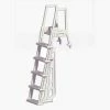 Heavy Duty In-Pool White Ladder for Above Ground Pools by Blue Wave -Pool Supplies Sales Store blue wave pool ladders ne1175 64 1000