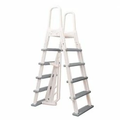 Heavy Duty A-Frame Ladder for Above Ground Pools by Blue Wave