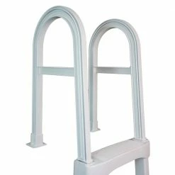 White Snap-Lock Deck Ladder for Above-Ground Pools by Blue Wave -Pool Supplies Sales Store blue wave pool ladders ne9854 fa 1000