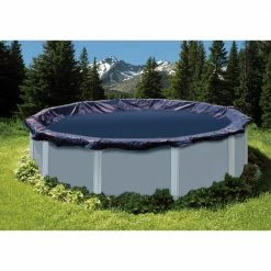 10 ft. Round Blue Above-Ground Winter Pool Cover by Winter Block -Pool Supplies Sales Store blue winter pool covers wc10r 4f 1000