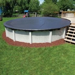 18 ft. Round Blue Above-Ground Winter Pool Cover by Winter Block
