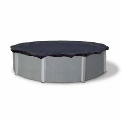 24 ft. Round Blue Above-Ground Winter Pool Cover by Winter Block -Pool Supplies Sales Store blue winter pool covers wc24r 1f 1000