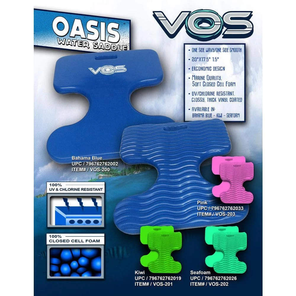 Saddle Kiwi Green Pool Float (2-Pack) by VOS 4 Saddle Kiwi Green Pool Float (2-Pack) by VOS - Image 2