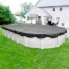 Ultimate 18 ft. x 33 ft. Oval Charcoal Solid Above Ground Winter Pool Cover by Robelle -Pool Supplies Sales Store charcoal robelle winter pool covers 511833 4 64 1000