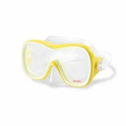 Wave Rider Hypoallergenic Latex Free Mask and Easy Flow Snorkel Set (2-Pack) by Intex -Pool Supplies Sales Store clear and yellow intex swim gear 2 x 55647e 1f 1000