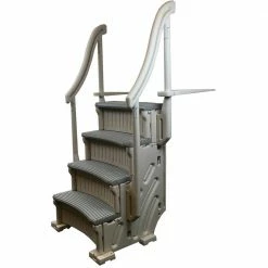 4-Step Entry Steps for Above Ground Swimming Pool with 3 Sand Weights by Confer Plastics -Pool Supplies Sales Store confer plastics pool ladders 3 x 200888 76 1000