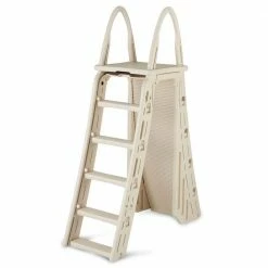 A-Frame Swimming Pool Ladder for 48 in. to 56 in. Above-Ground Pools by CONFER PLASTICS -Pool Supplies Sales Store confer plastics pool ladders 7200 44 1000